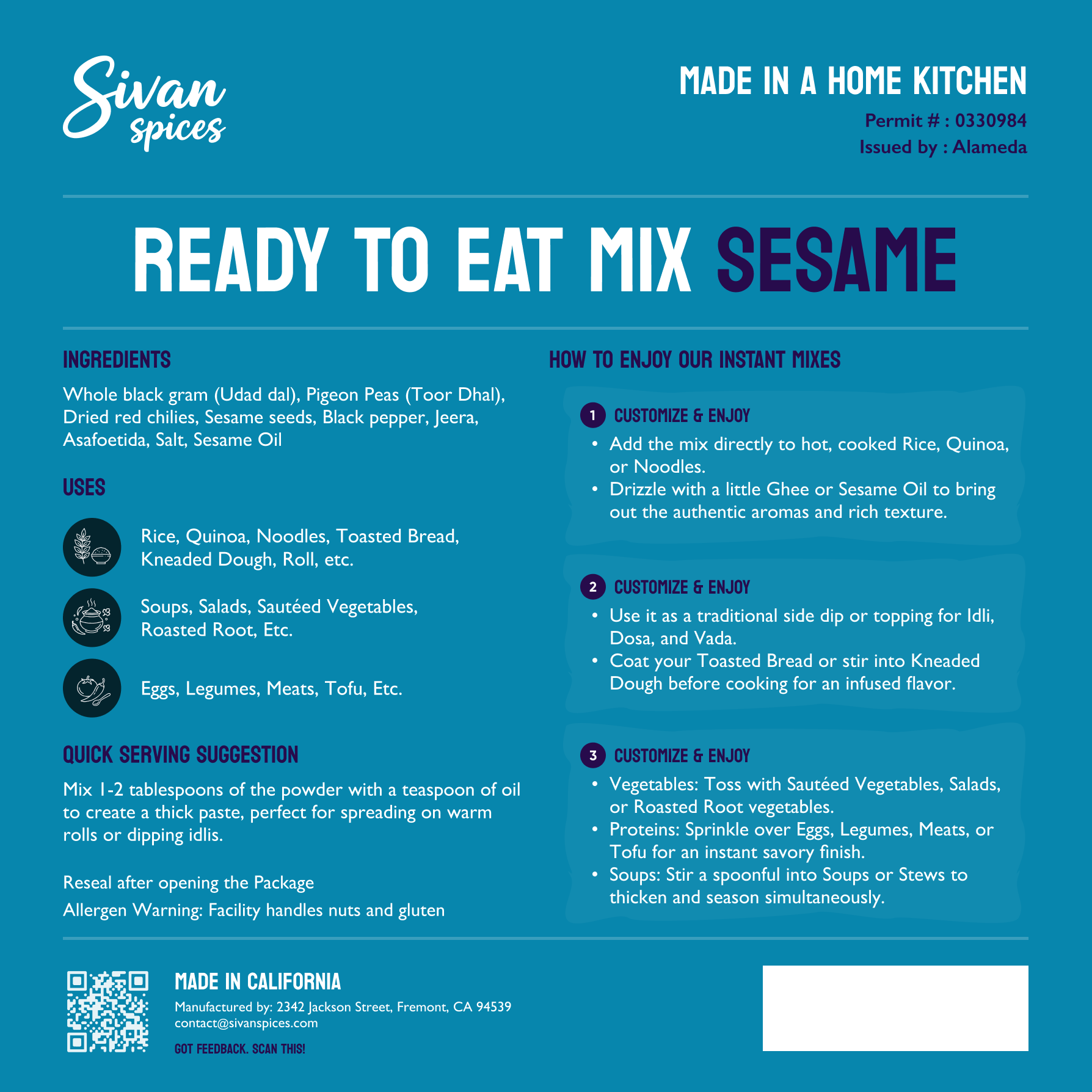 Sesame - Ready to Eat